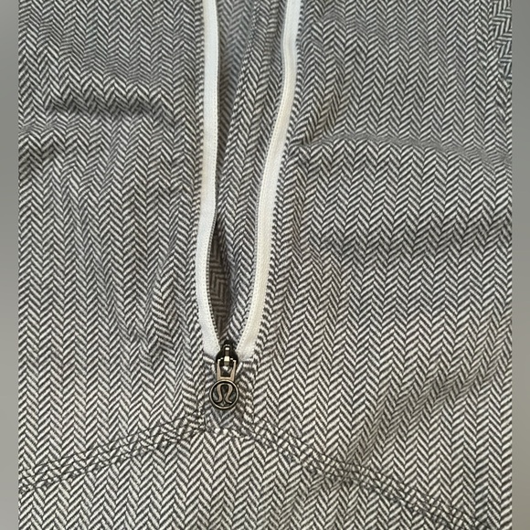LULULEMON KANTO CATCH ME 1/2 Zip Jacket Heathered Herringbone - Picture 8 of 8
